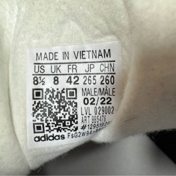 Adidas Suede Gazelle Athletic Shoe -Black/White Mens Size 8.5 Women's Size 9.5 - Picture 3 of 14